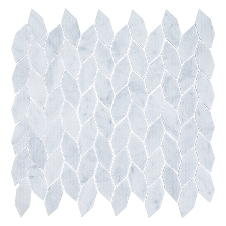 Andova Tiles ANDOVA TILES Channing Elongated Hex 1" x 2.5" Marble Honeycomb Mosaic Wall & Floor Tile ANDCHA135